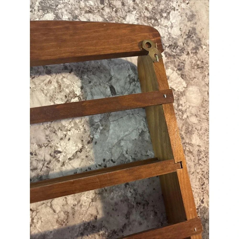 Vintage McCormick Wooden Wall Spice Rack Herbs & Spices Kitchen 3 Tier Shelf
